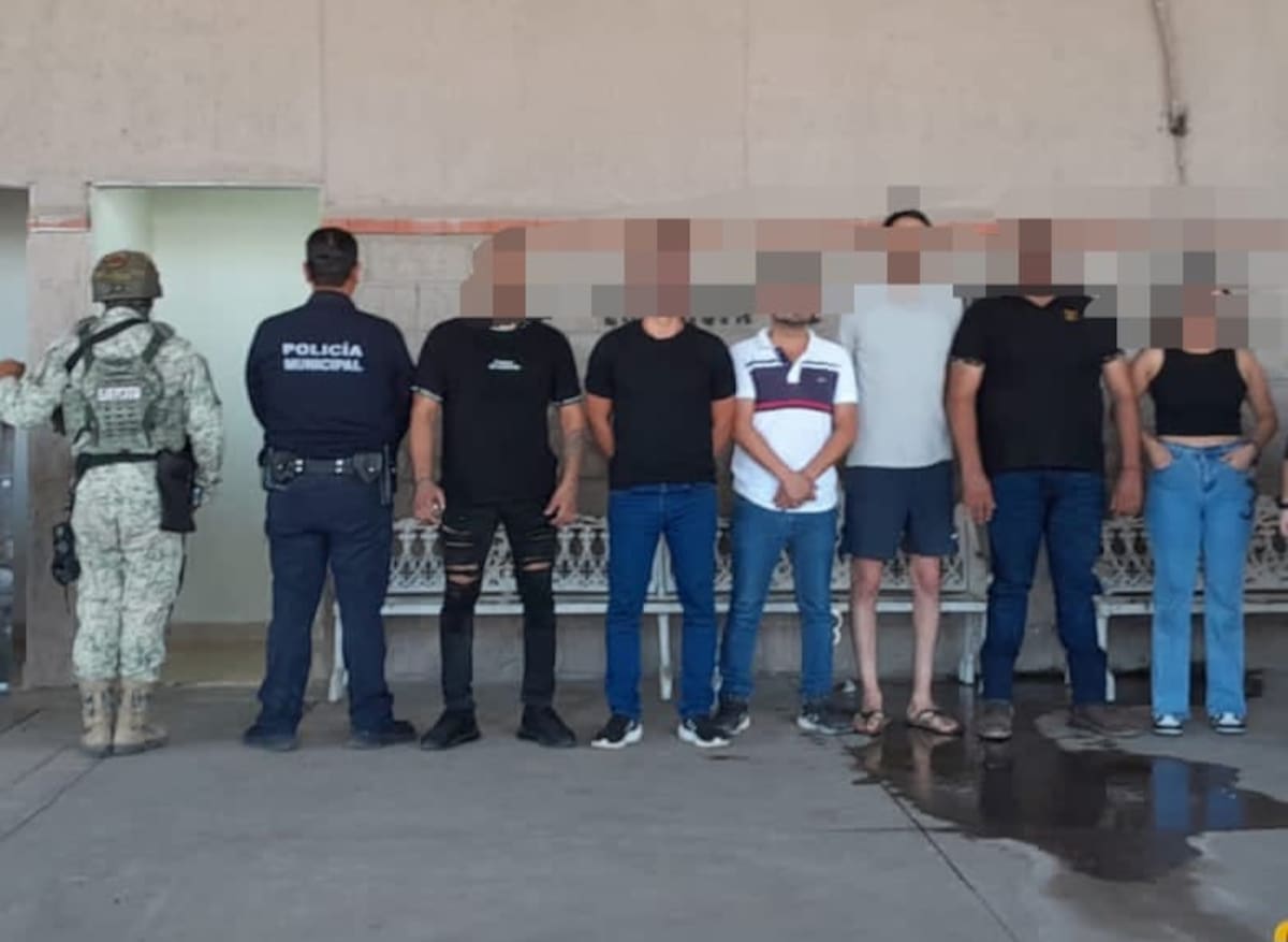 Seis personas fueron detenidas durante el operativo y quedaron a disposición del Ministerio Público para el deslinde de responsabilidades.