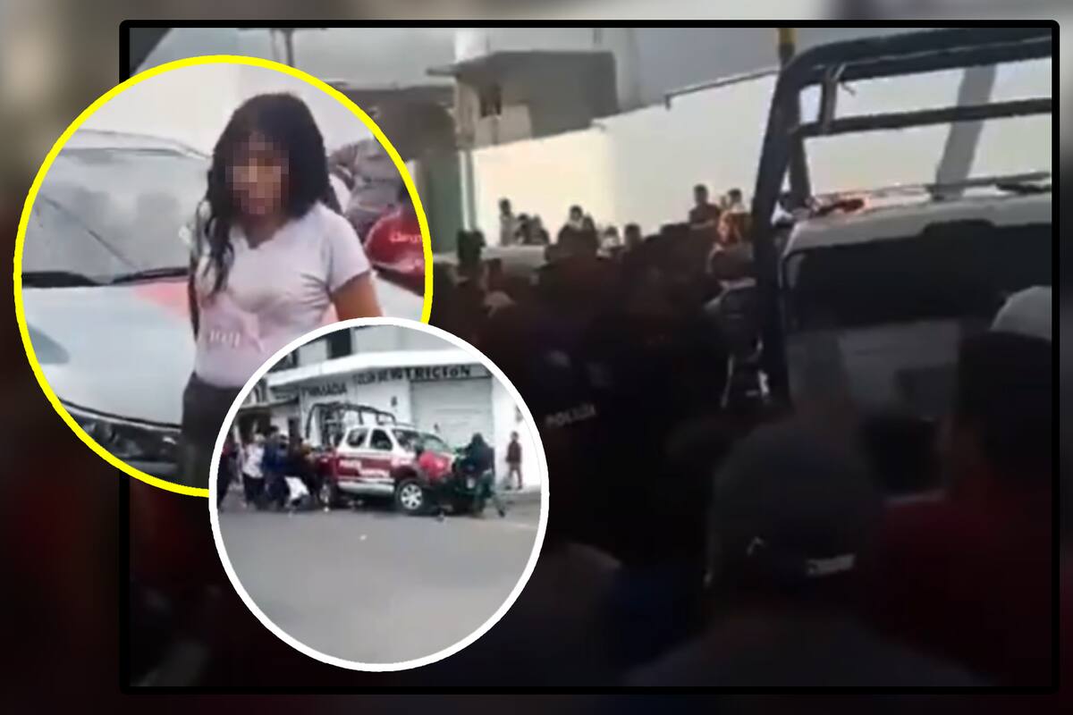 VIDEO: Momento en que rescataron a mujer linchada por intentar robar un auto junto a dos hombres en Puebla
