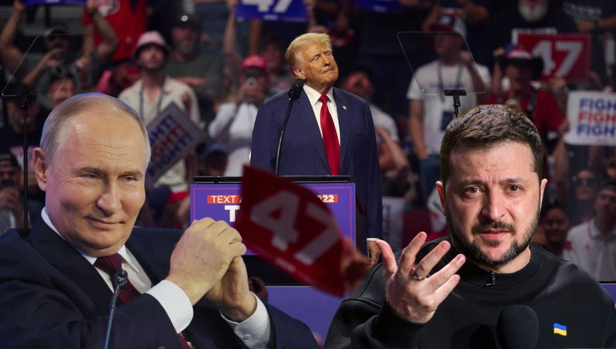 Putin, Trump y Zelenski.