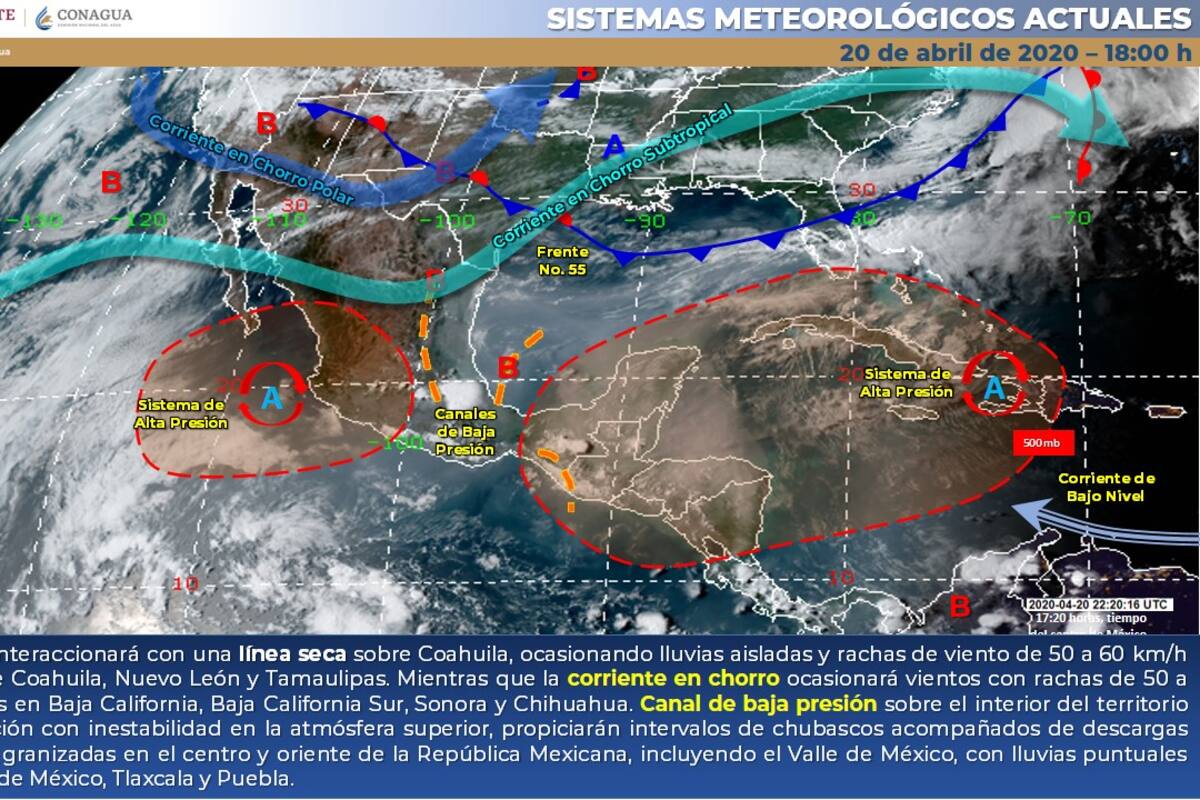 ¿Cómo estará el clima?: Frente frío causará algunas lluvias