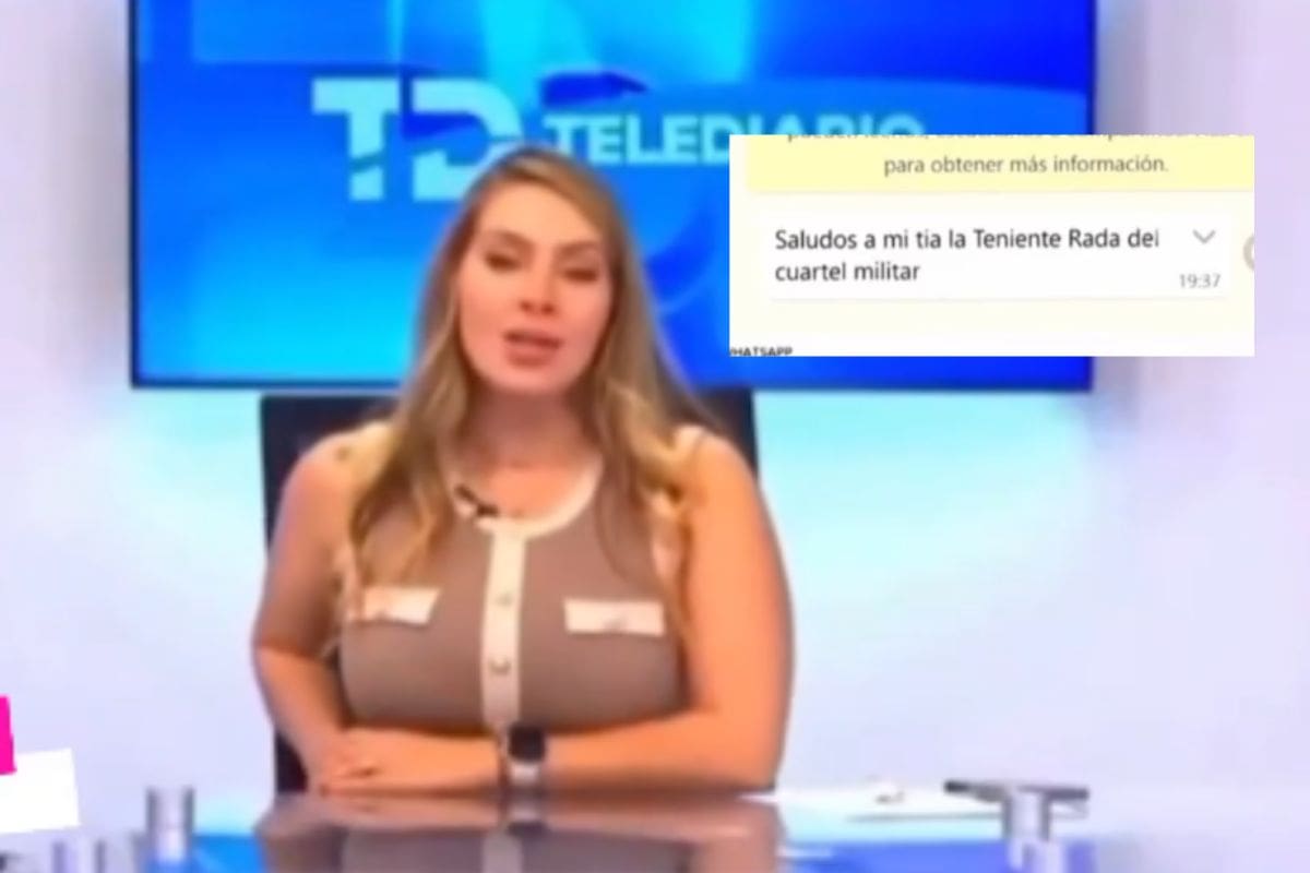 Conductora de Telediario cae en albur en vivo y su reacción se vuelve viral