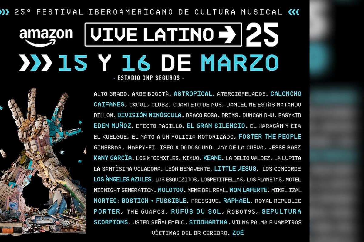Este es el precio de los boletos para el 25º Vive Latino