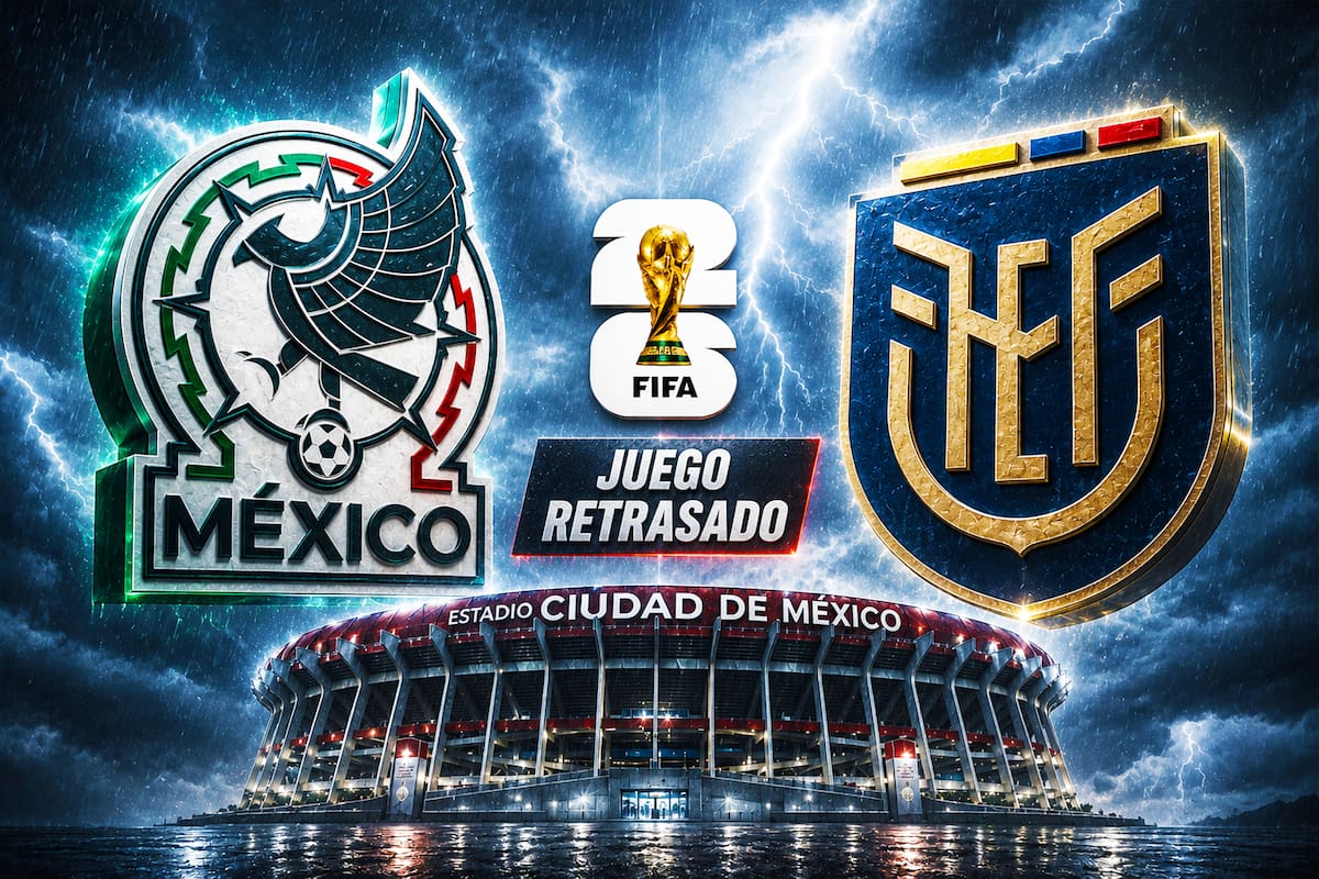 ¿A qué hora iniciará el juego México vs Ecuador tras el retraso por tormenta eléctrica en el Mundial 2026?