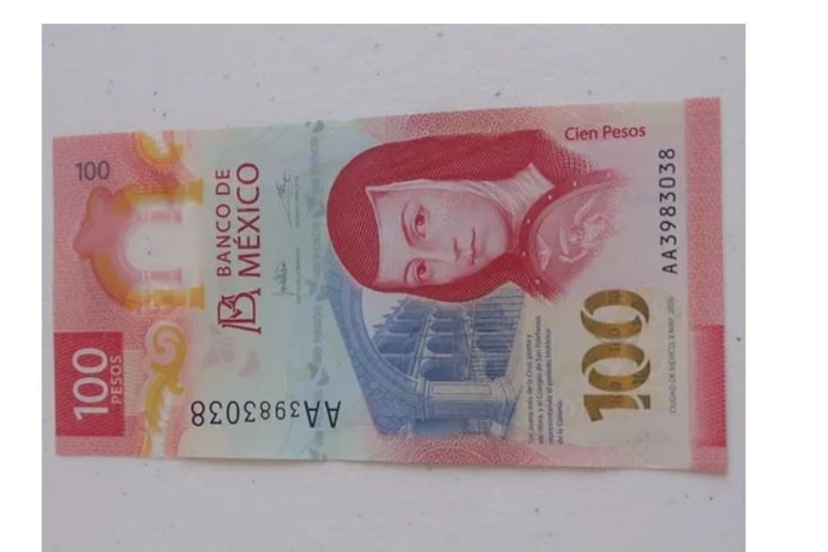 Billete de 100 pesos lo venden en 30 mil en Mercado Libre