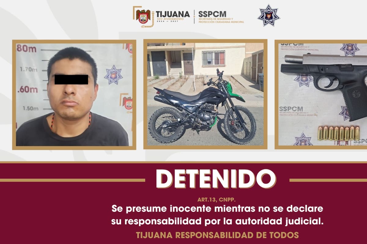 Joven intentó huir de policías en Arboledas; llevaba un arma de fuego