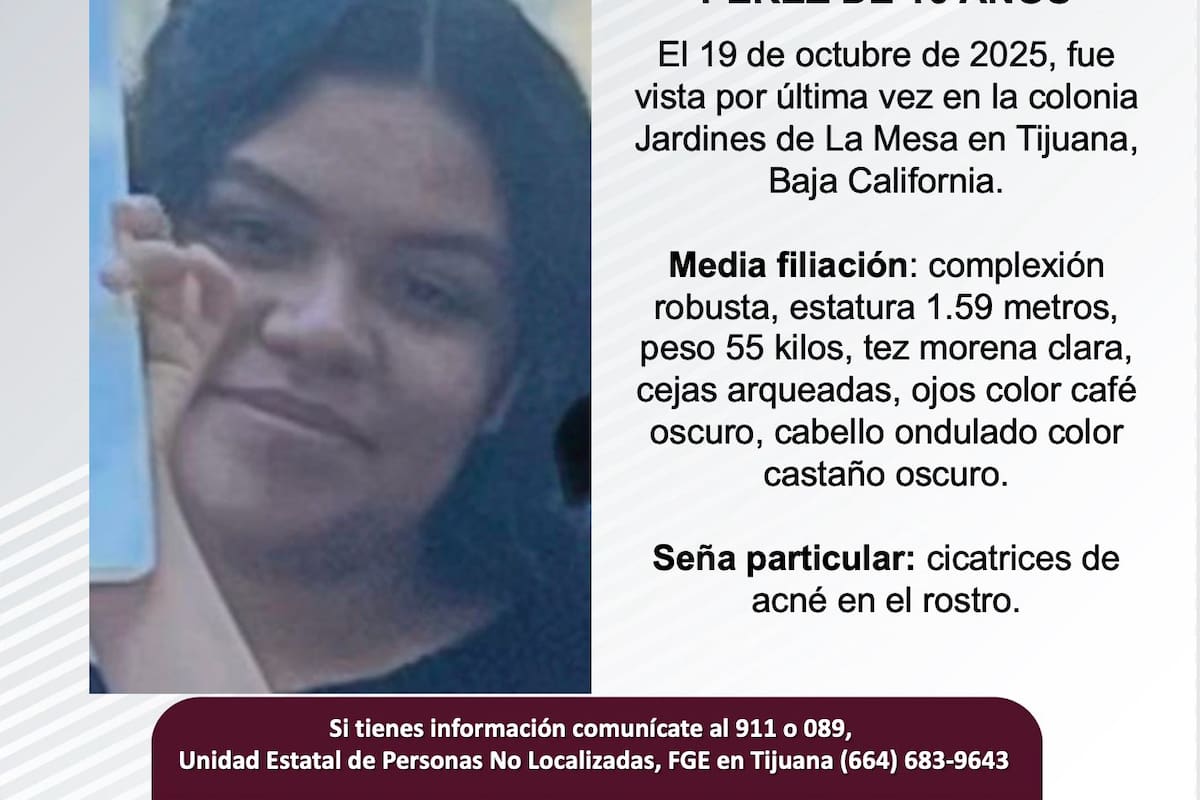 Se busca a Brenda Yoatzin Zurita Pérez de 16 años