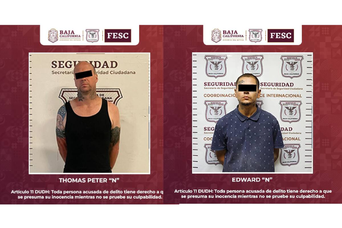 Capturan en BC a dos fugitivos estadounidenses