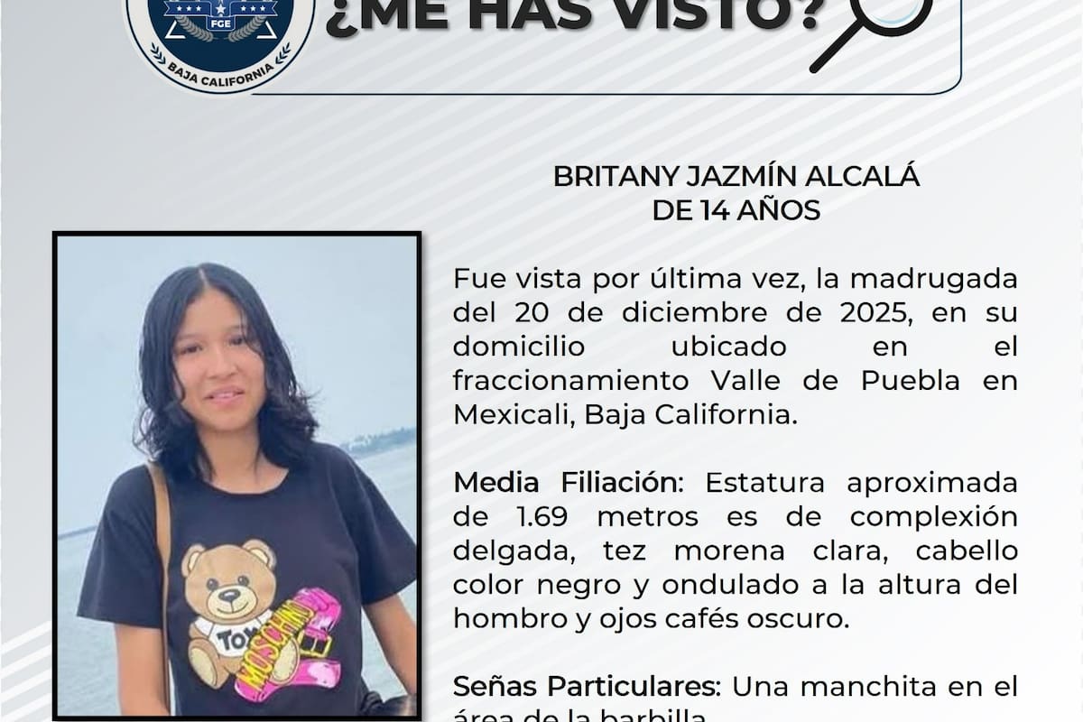 Buscan a Britany Jazmín, de 14 años: desapareció en Valle de Puebla