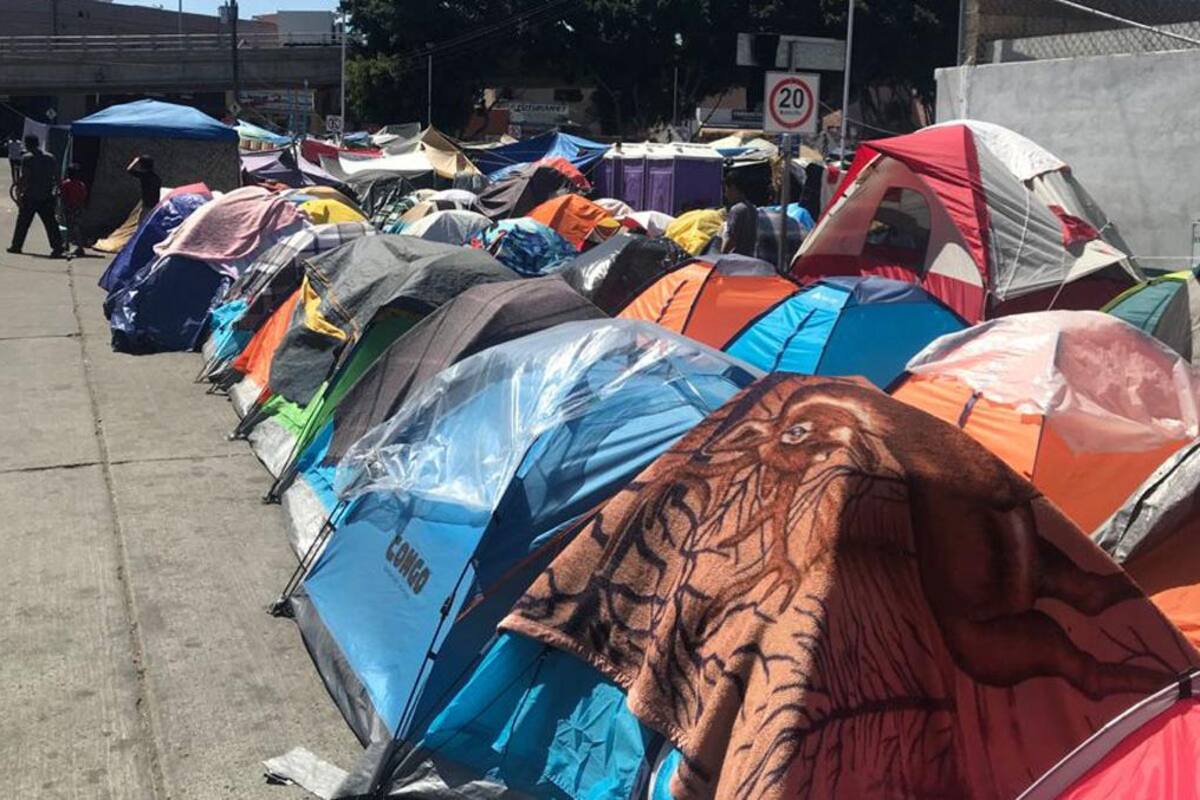 Cumple 4 meses campamento de migrantes en garita El Chaparral