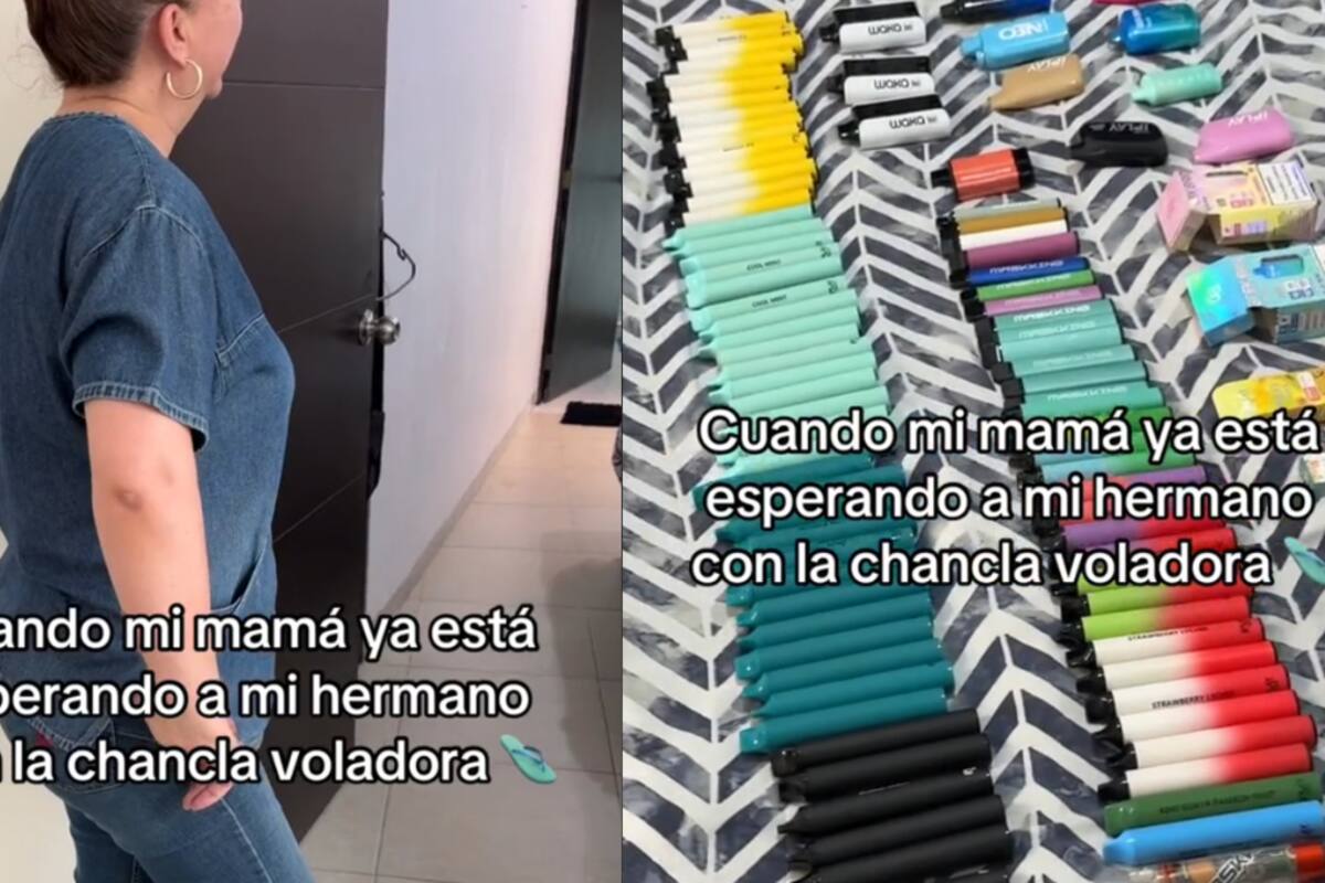 TikTok | Sorpresa en el cuarto de un adolescente: un montón de cigarrillos electrónicos descubierta por su madre
