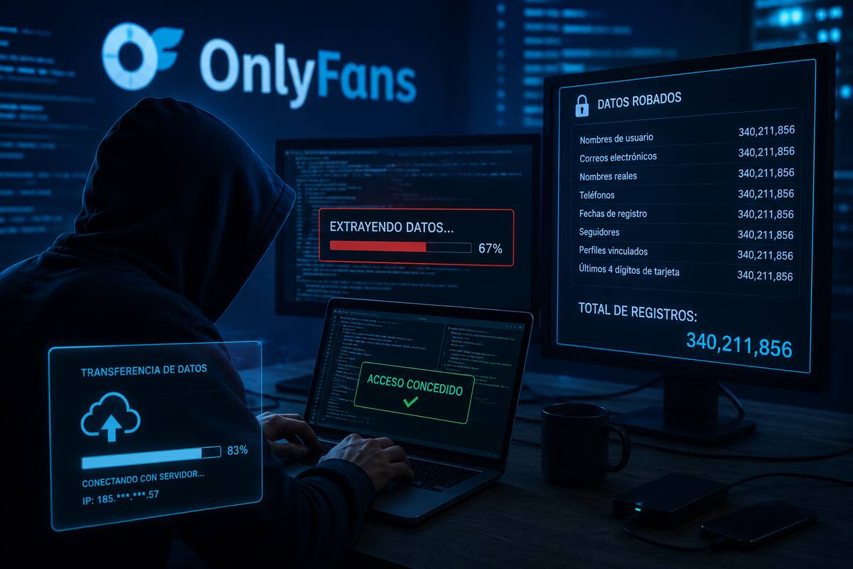 Usuarios de OnlyFans en alerta por supuesta filtración de 340 millones de registros; expertos advierten riesgo de extorsión y phishing