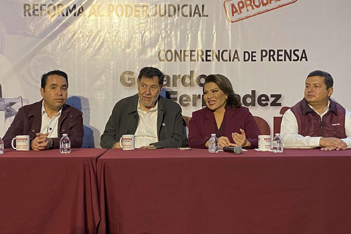 Gerardo Fernández Noroña habla de la reforma al Poder Judicial en Hermosillo