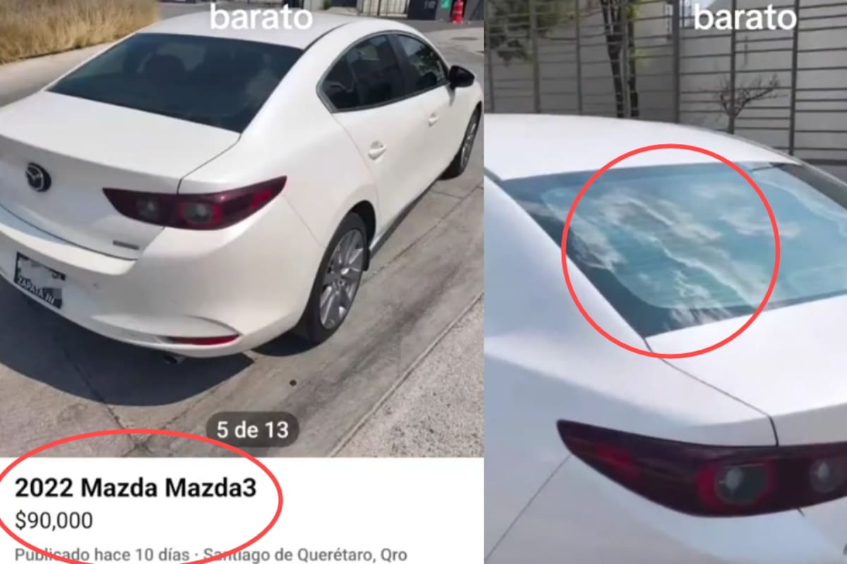 Aparentemente cuesta 90 mil pesos y es modelo 2022, pero tiene este detalle oculto: hombre ayuda a compradores de autos usados en Marketplace y se vuelve viral