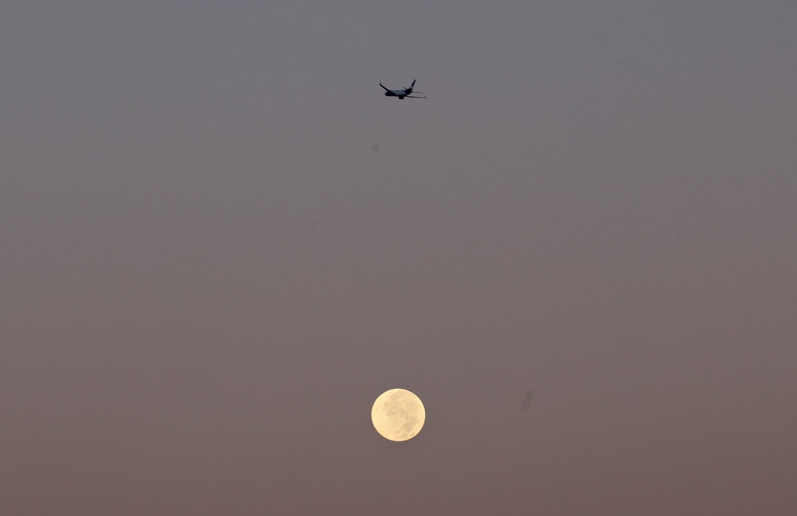 La Luna del Cazador fue visible en Tijuana durante la noche del domingo y la madrugada del lunes. Foto: Sergio Ortiz