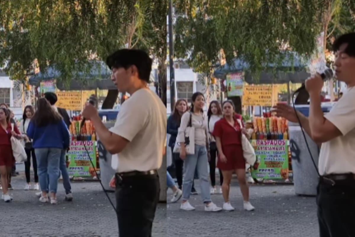Joven coreano causa sensación al cantar en público un tema emblemático de José José