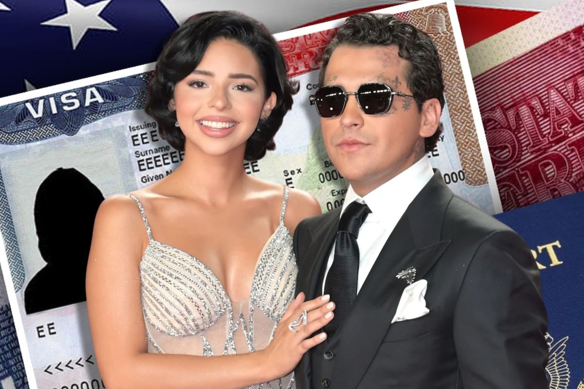 El Consulado de México en Houston comparte imagen de Ángela Aguilar y Christian Nodal renovando su pasaporte