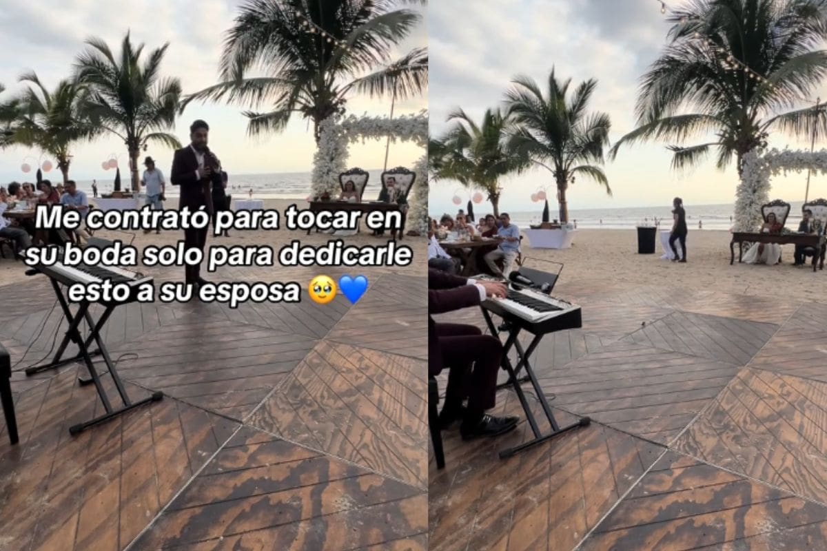 Pianista interpreta “Mi corazón encantado” de Dragon Ball GT en la boda de esta pareja
