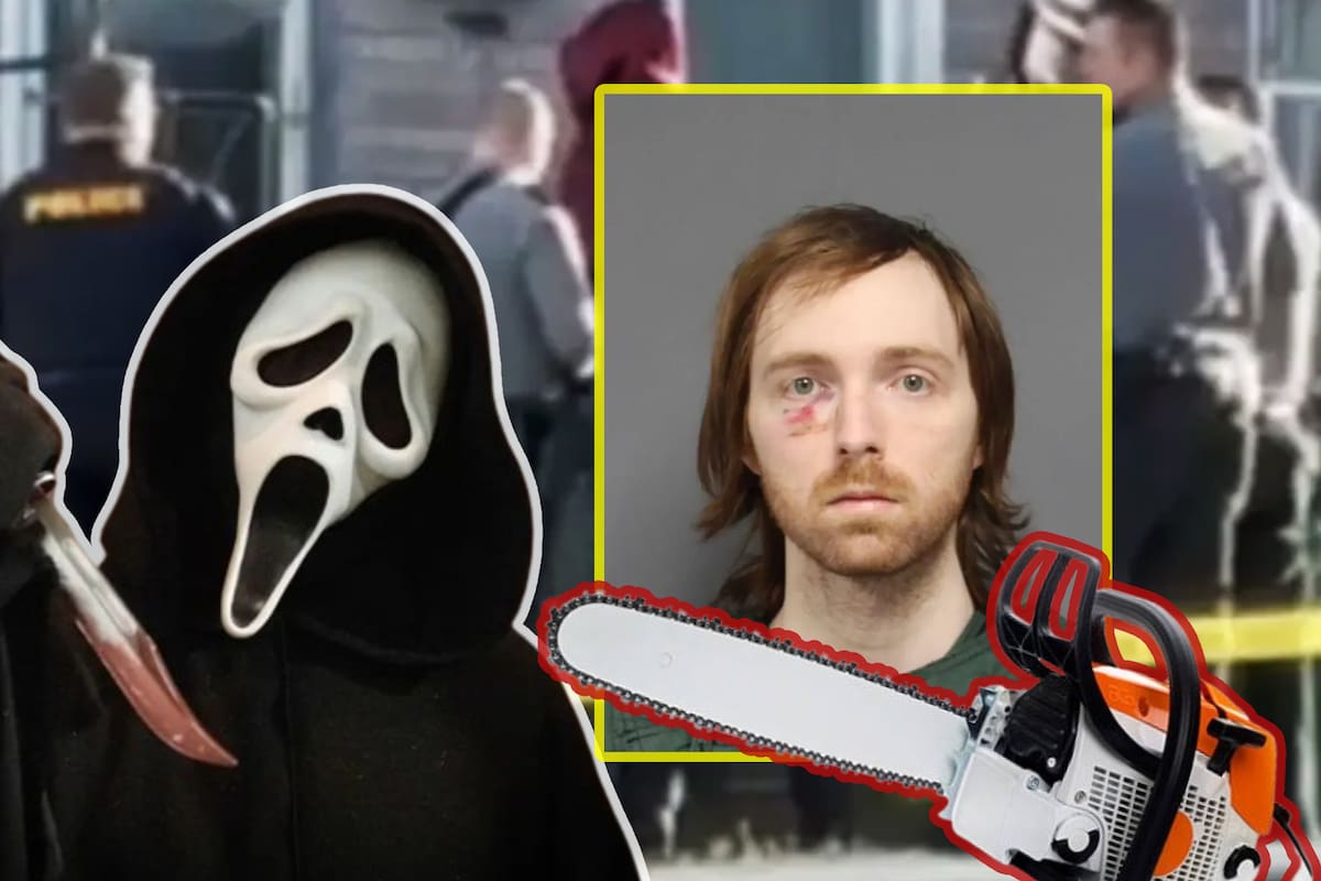 Hombre con disfraz de “Scream” mata a su vecino con motosierra y luego se va a casa a ver una película
