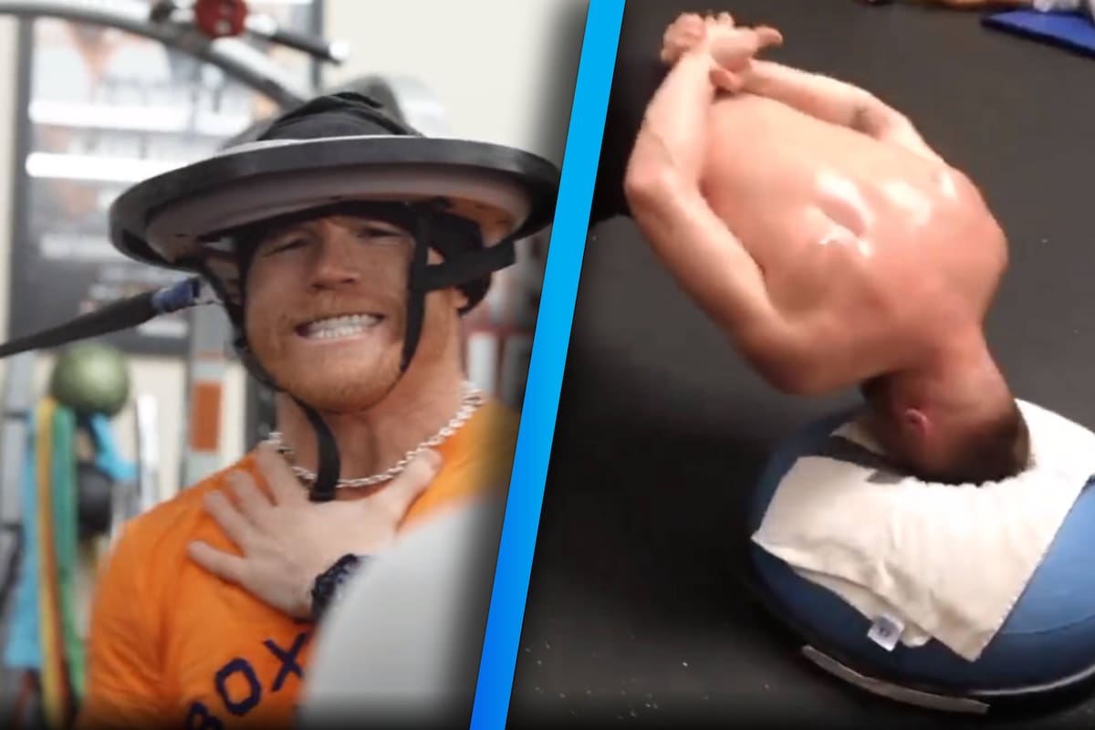 El secreto de ‘Canelo’: nunca ha caído en 67 peleas y revela el escalofriante entrenamiento de cuello para evitar el nocaut ante Crawford