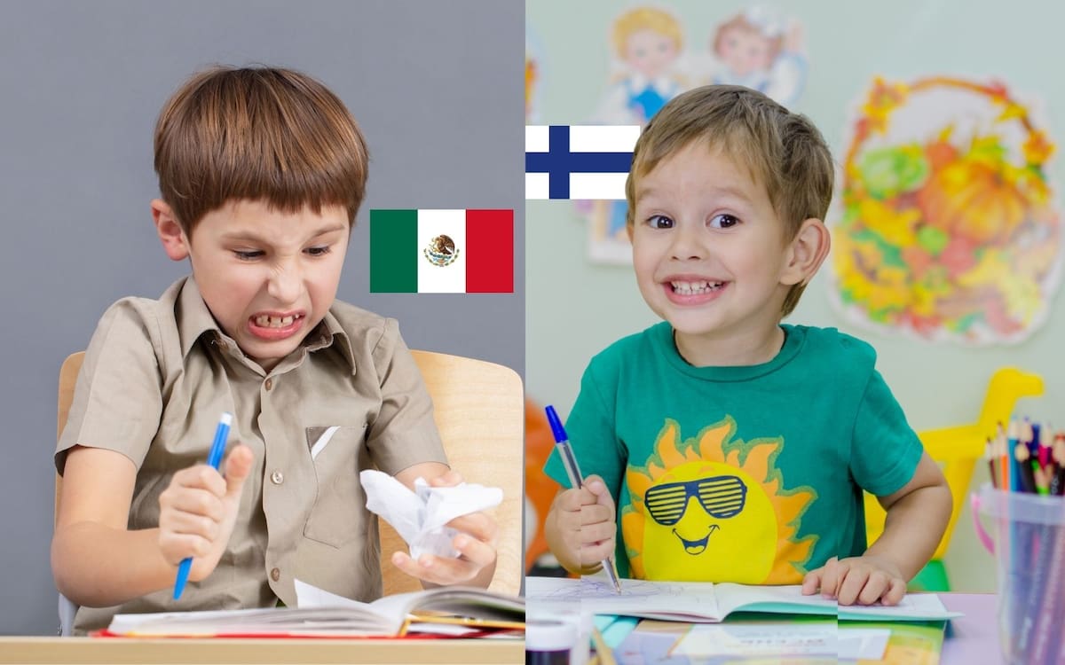 Mientras en México la disciplina, las largas jornadas y las tareas refuerzan hábitos académicos tradicionales, en Finlandia el aprendizaje práctico, el juego y el bienestar emocional ocupan el centro de la experiencia educativa. | Crédito: Canva