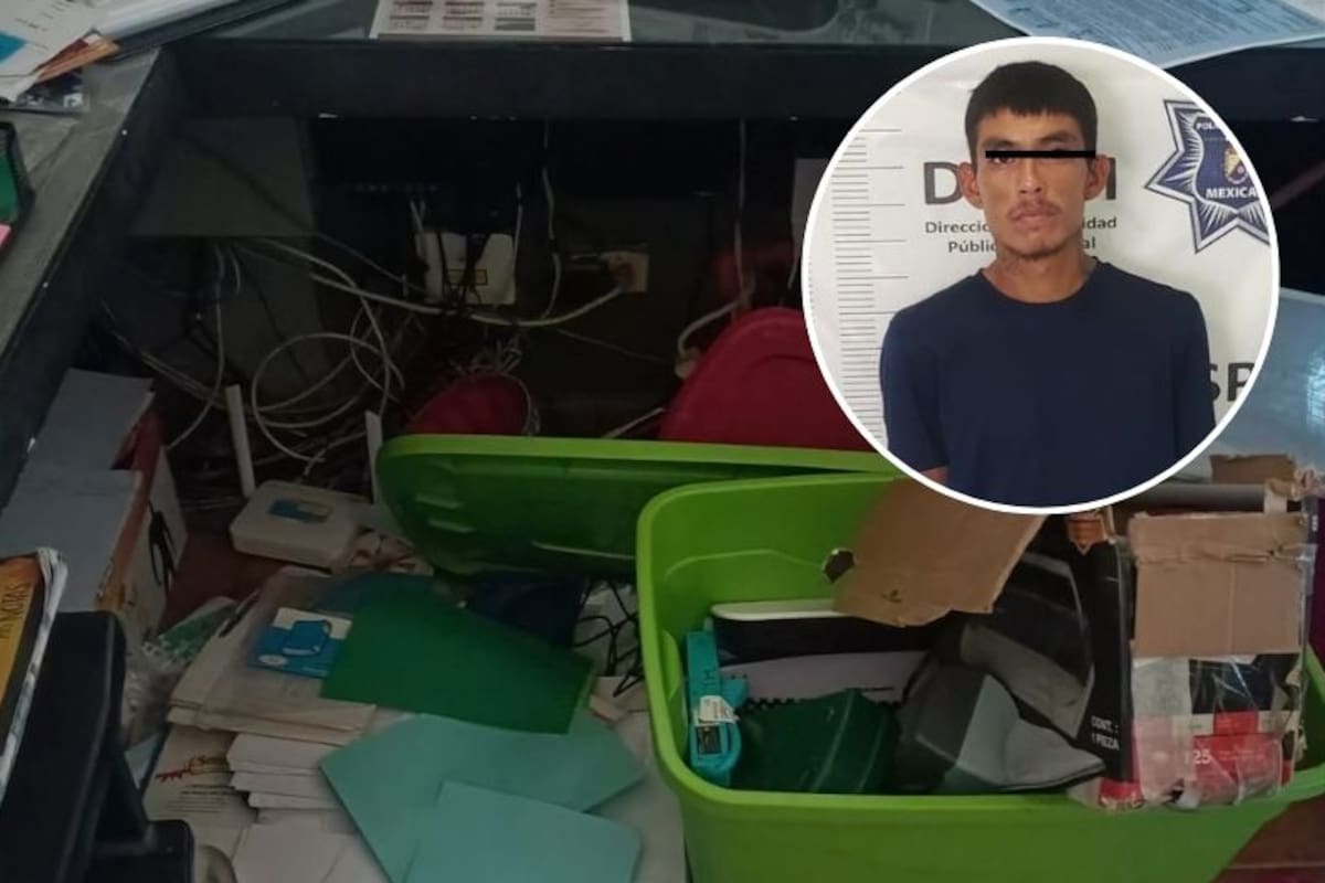 Cae presunto ladrón de jardín de niños en Valle de Puebla