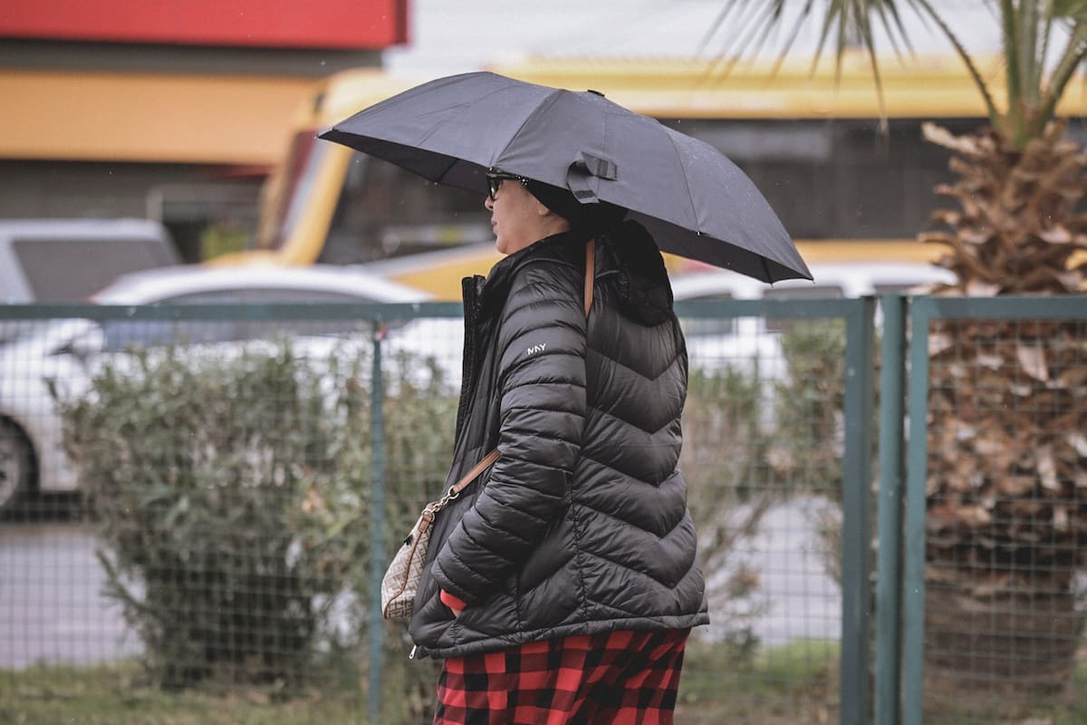 Víspera de año nuevo con probabilidad de lluvia