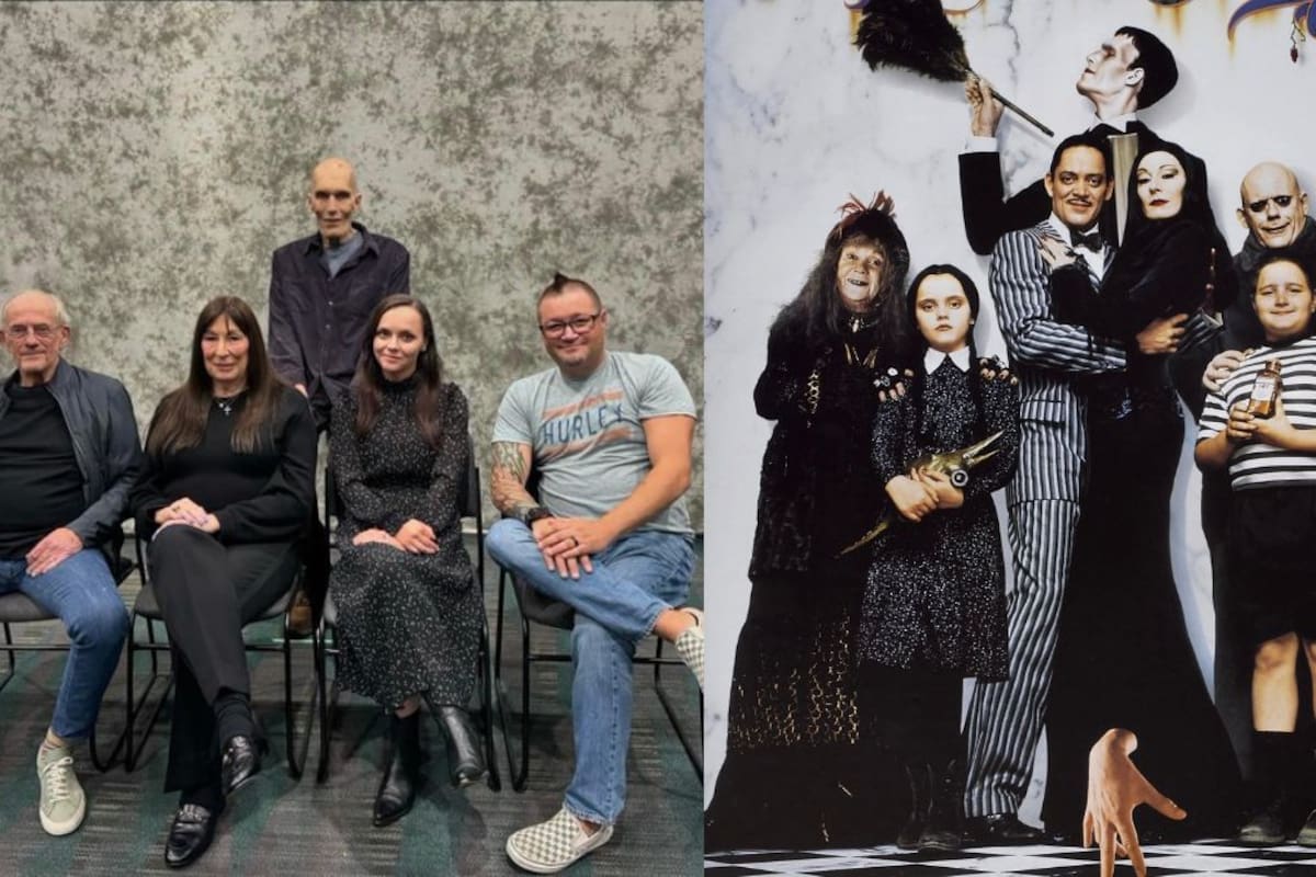 Elenco de ‘Los locos Addams’ se reúne a 33 años del estreno de la película