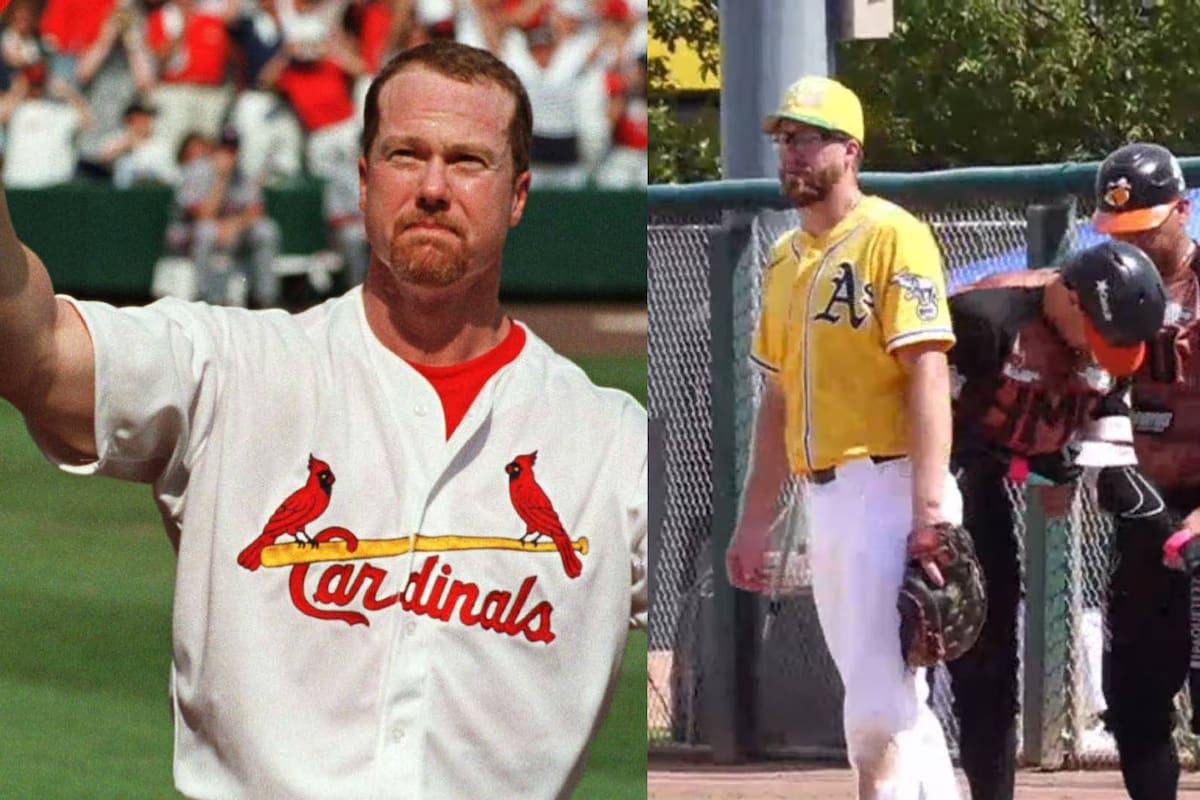 El hijo de Mark McGwire jugó contra Naranjeros de Hermosillo y produjo carrera con Athletics