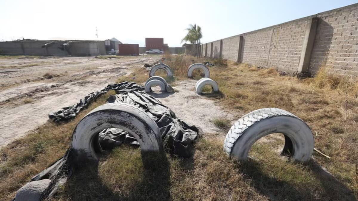 Hallazgos en el rancho Izaguirre, usado como campo de adiestramiento y exterminio por el CJNG. Foto: Fiscalía de Jalisco