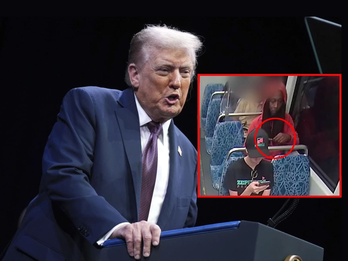Donald Trump enfurece tras el brutal crimen de Iryna Zarutska en Carolina del Norte. | Crédito: AP/Captura de pantalla en video