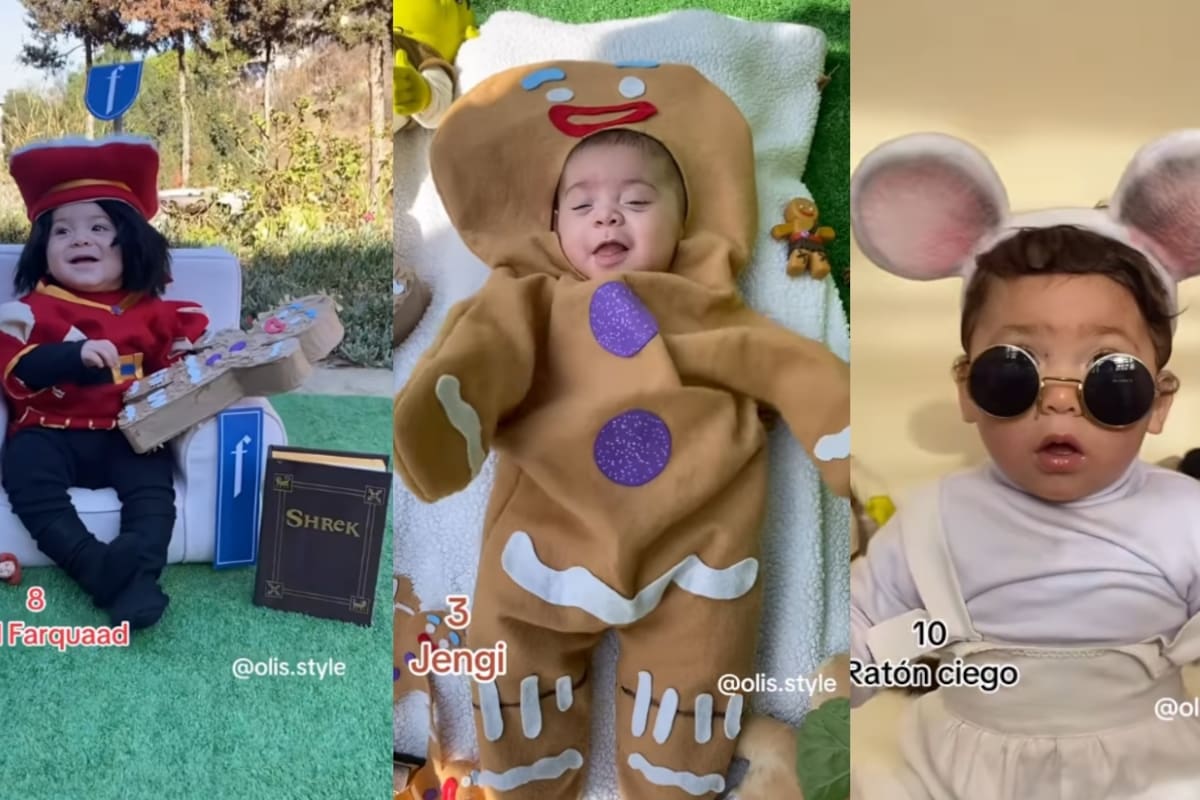 FOTOS: Padres causan furor en redes con ingeniosas fotos de su hijo con temática de Shrek