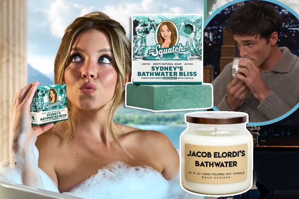 Sydney Sweeney responde a las críticas por el jabón hecho con agua de su bañera: “A todos les encantó el agua de baño de Jacob Elordi”