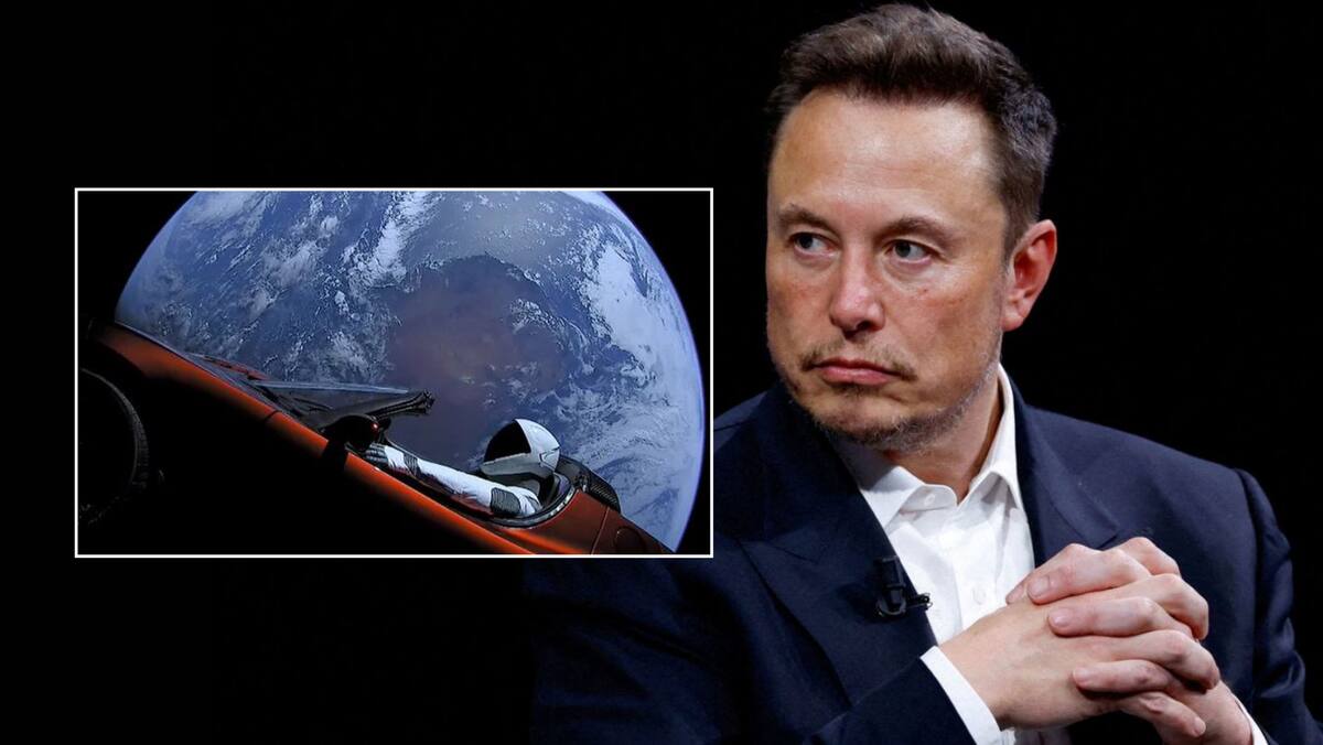 El "asteroide" cercano a la Tierra resulta ser un Tesla de Elon Musk. Foto: Gonzalo Fuentes/Reuters