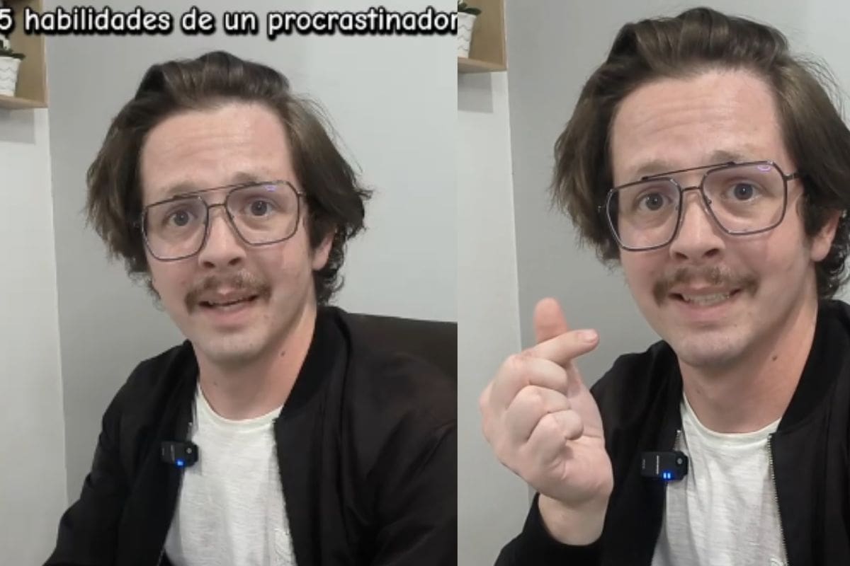 Hombre hace una lista de top 5 habilidades de una persona procrastinadora