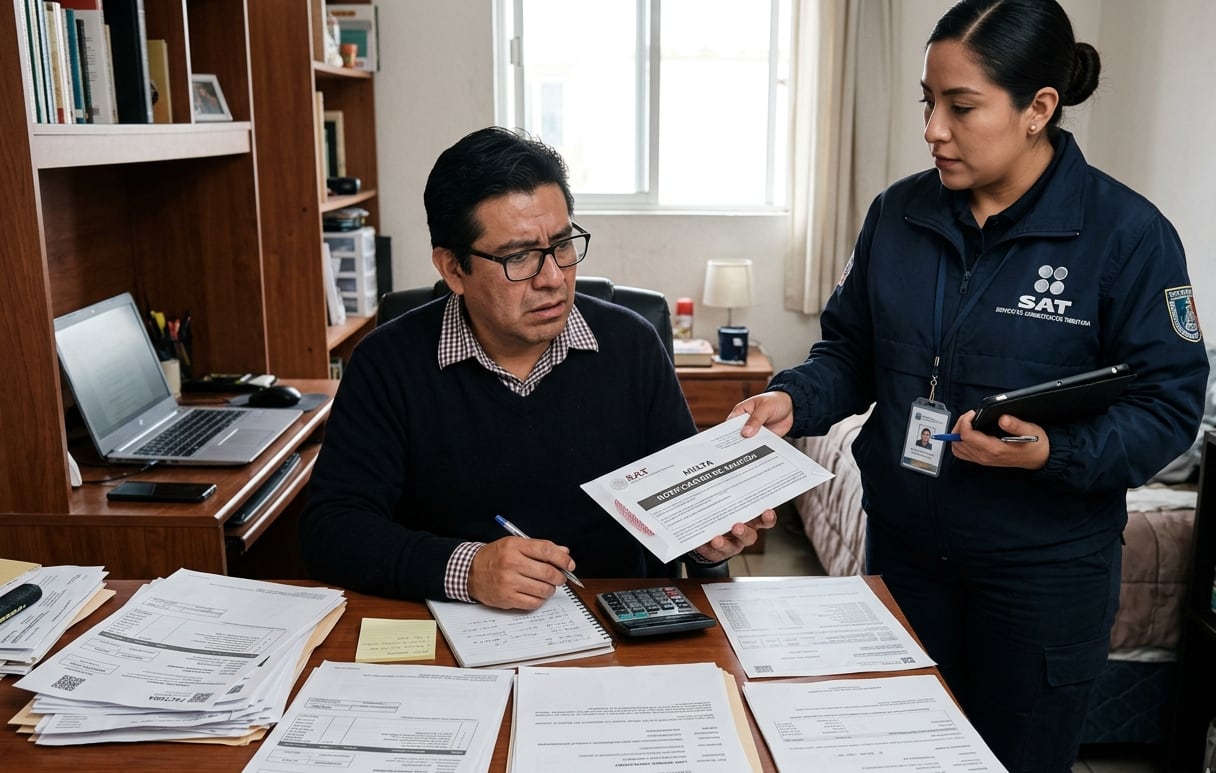 El SAT no tiene una fecha determinada para aplicar una multa por no presentar la declaración anual, pero una vez que se inicia el proceso, se corre el riesgo de recibir recargos y una multa, por lo que es mejor adelantarse. | Foto: Gemini