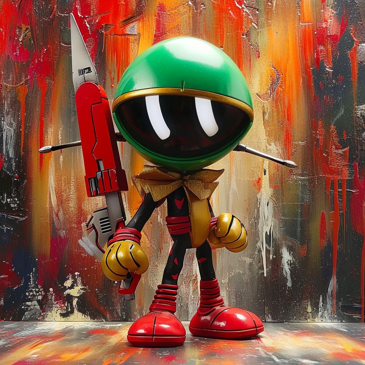 La IA da vida a Marvin el Marciano, el entrañable extraterrestre de Looney Tunes, con un toque creativo en su vestimenta.