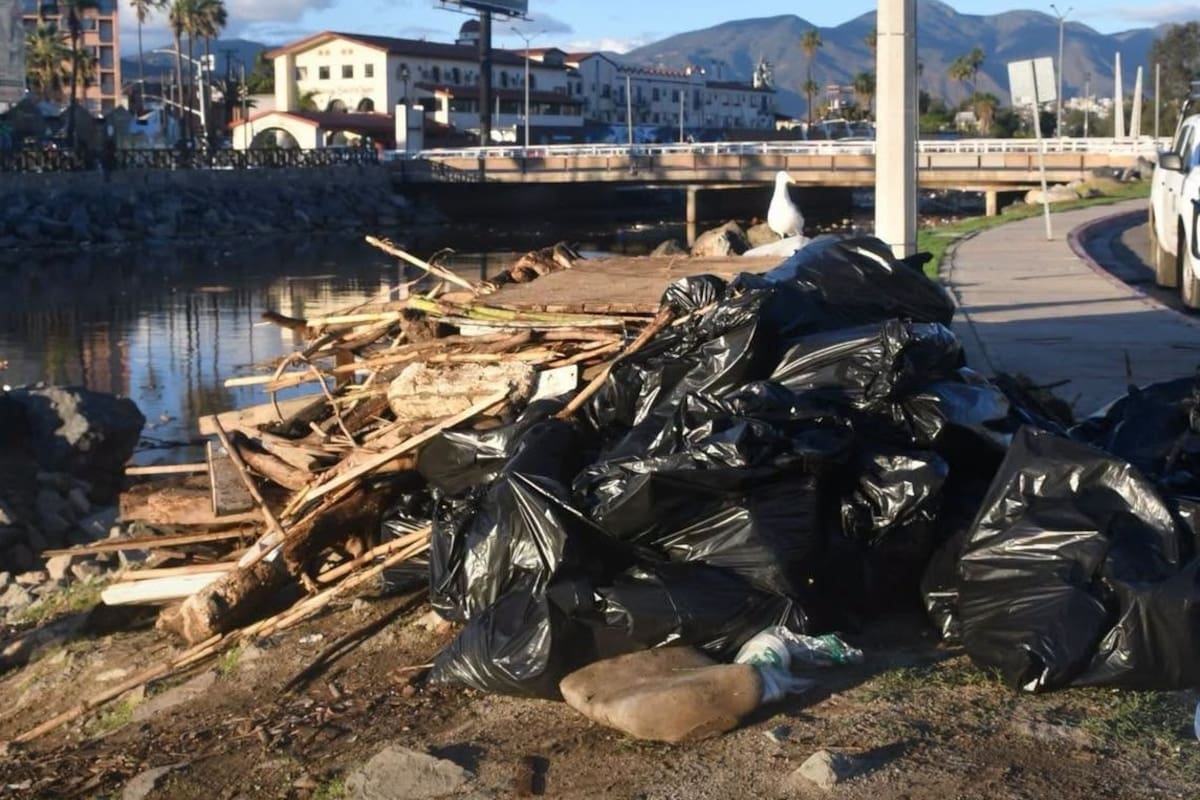 Retiran más de dos toneladas de basura del arroyo Ensenada