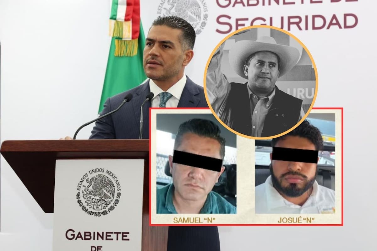 Gabinete de Seguridad anuncia dos detenciones clave por el asesinato del alcalde de Uruapan, Carlos Manzo