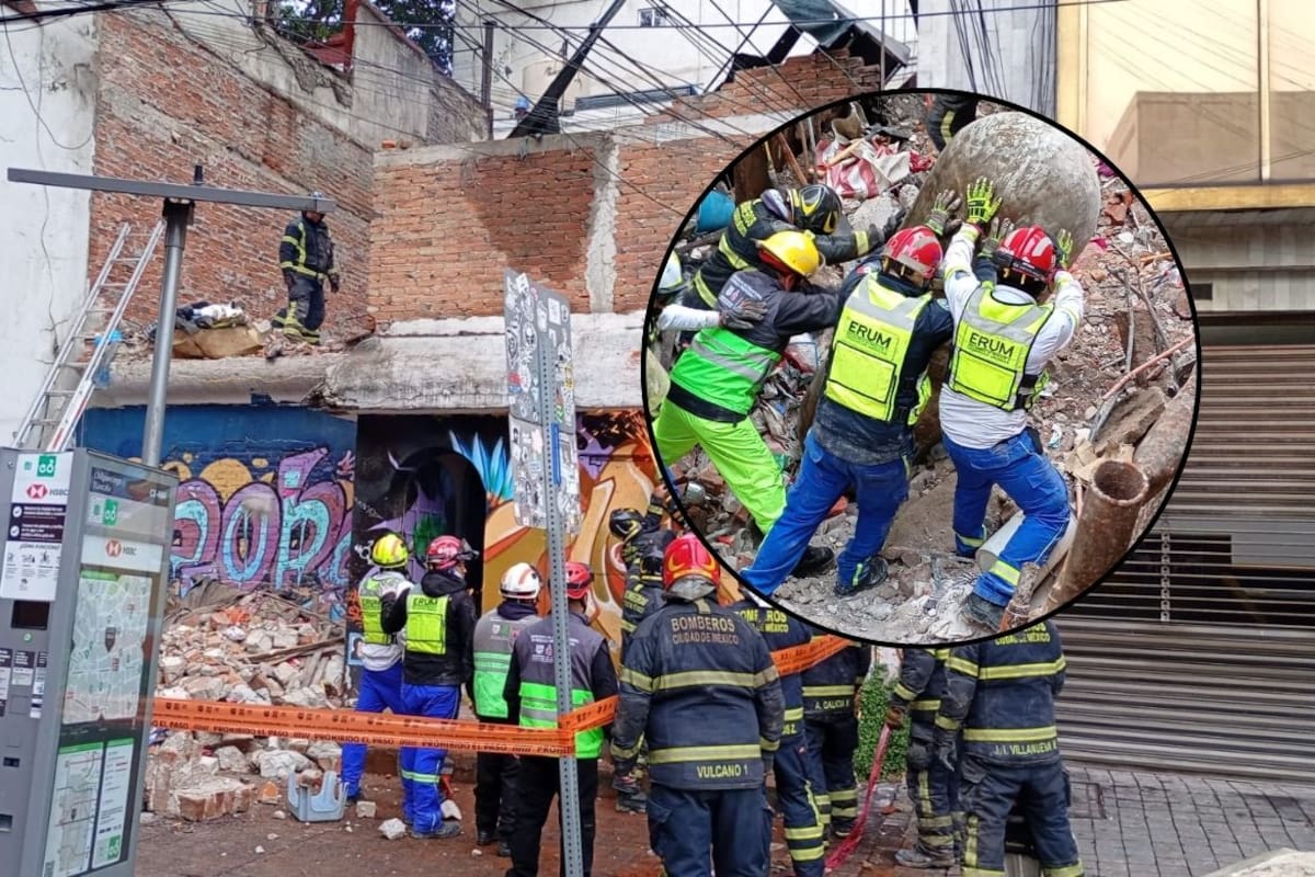 ¿Qué sucedió en la colonia Hipódromo de la CDMX? Un hombre perdió la vida y una mujer fue rescatada tras el derrumbe de una vivienda; accidente reaviva debate sobre falta de mantenimiento en edificaciones antiguas