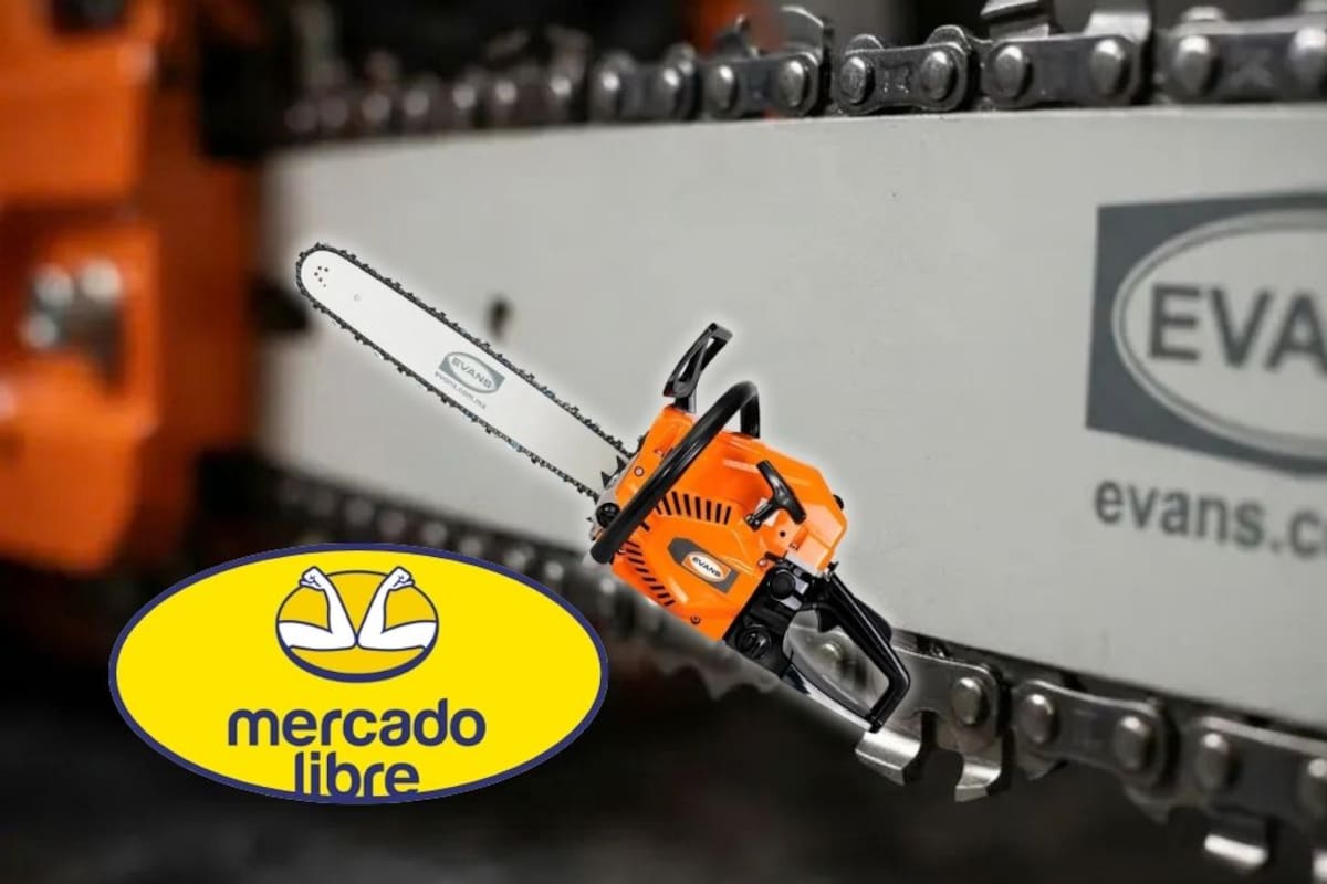 La motosierra a gasolina Evans Basicaplus de 54cc entra en oferta en Mercado Libre a $1,263 pesos con envío sin costo