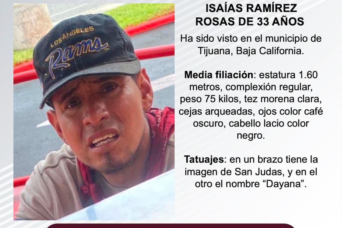 Se busca Isaías Ramírez Rosas de 33 años