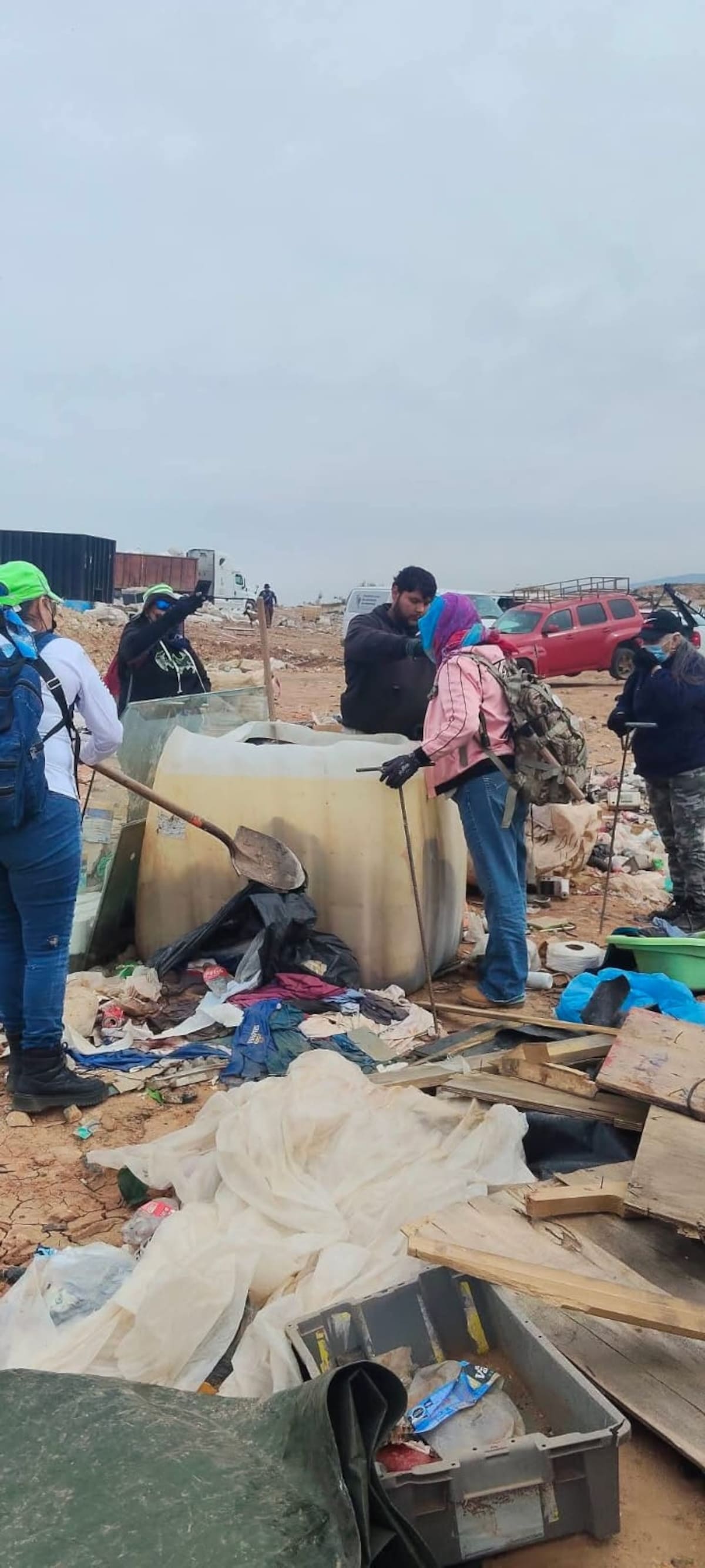 Integrantes de Buscando a Tolano advierten riesgo y recuerdan el asesinato de la activista Ángela Almeras, de Unión y Fuerza por Nuestros Desaparecidos en Baja California. Foto: Cortesía