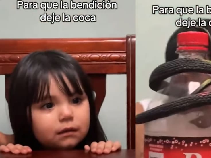 Padres sorprenden con la ingeniosa forma de evitar que su hija deje de tomar Coca-Cola… aun con el refresco frente a ella