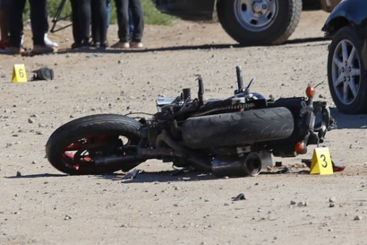 Joven motociclista resulta lesionado en accidente vial
