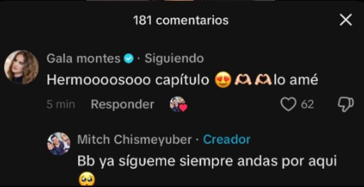 Gala Montes amó el capítulo de La Rosa de Guadalupe / Cuenta de TikTok: @mitchchismeyuber