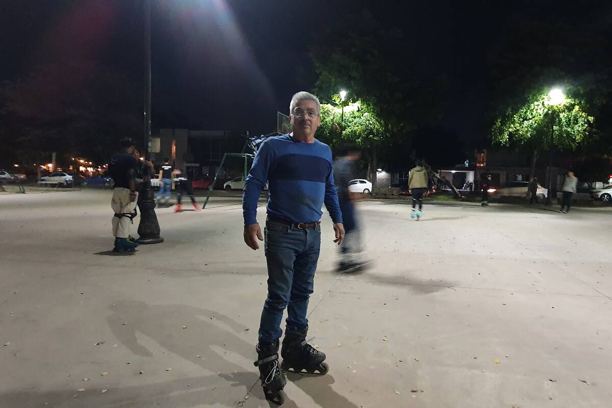 A sus 59, Luis es un “roller” nivel experto y "¡Muy cool!"