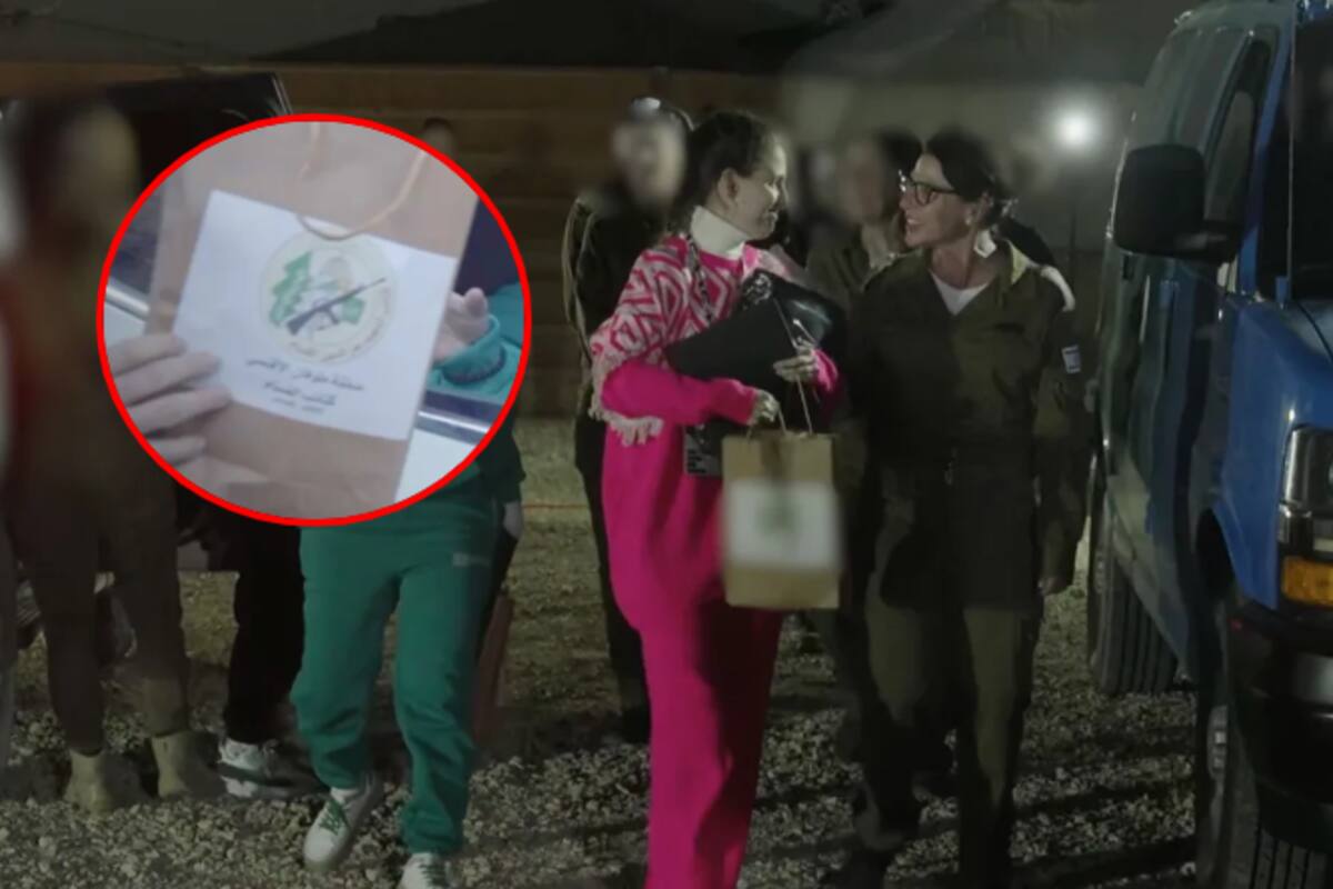 Esto es lo que llevaban las bolsas de regalo que entregó Hamás a los 3 rehenes liberados