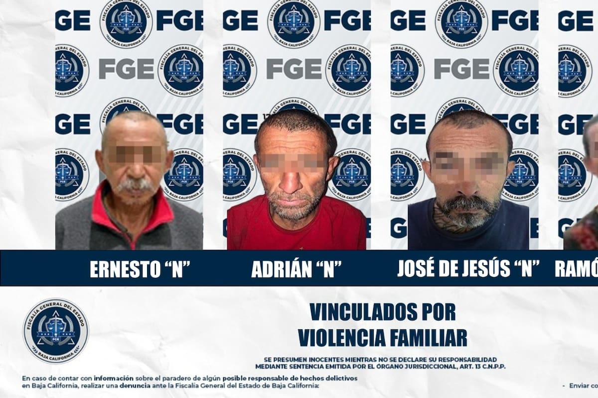 Imponen prisión preventiva a cuatro acusados de violencia familiar