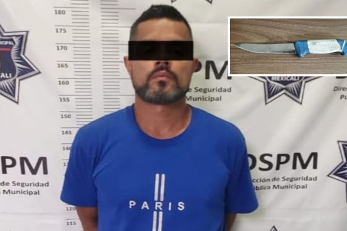 Detienen a hombre armado con cuchillo tras amenazar a vecinos en Valle del Pedregal