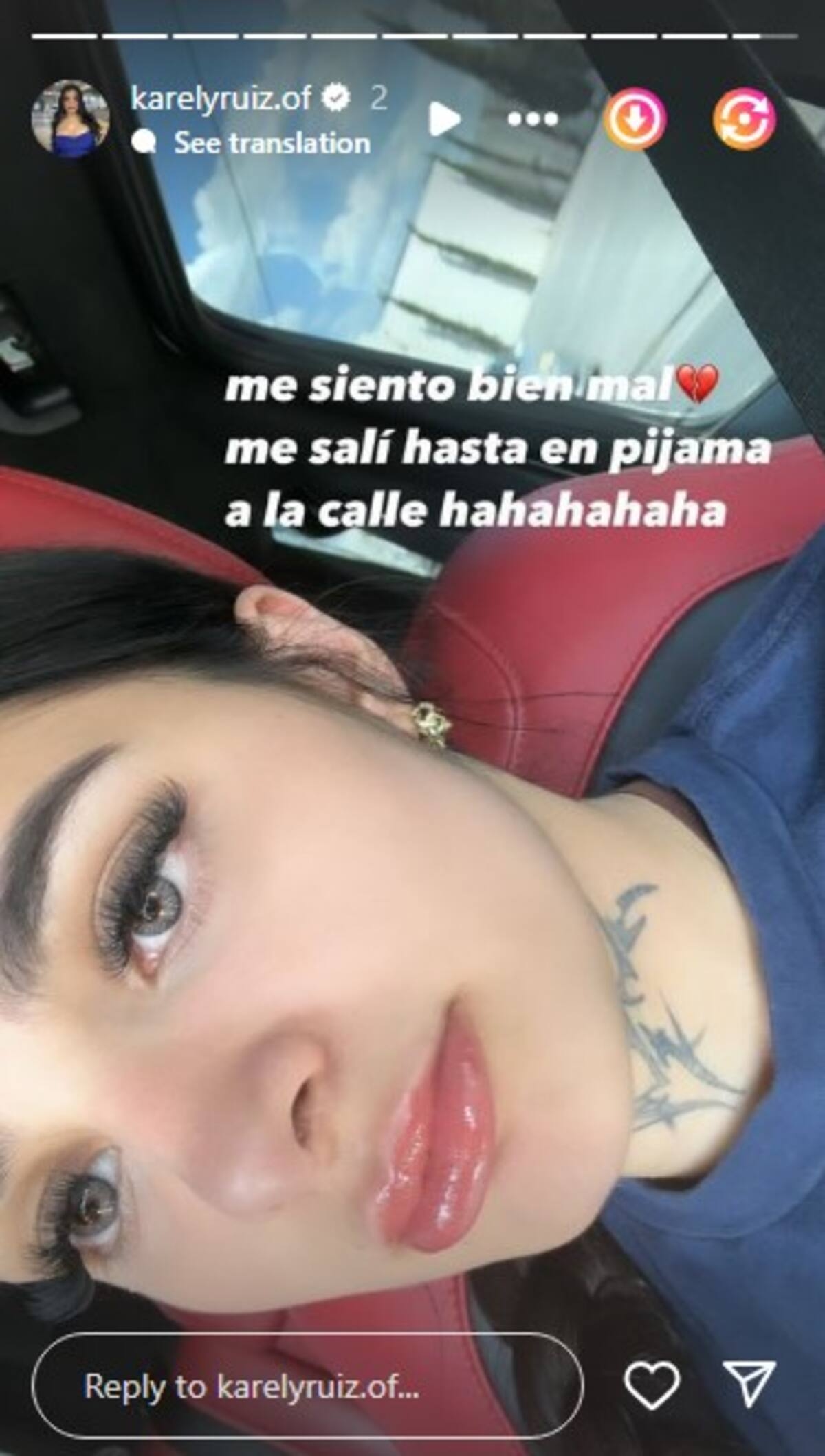 Karely Ruiz no ha dado más detalles sobre su salud